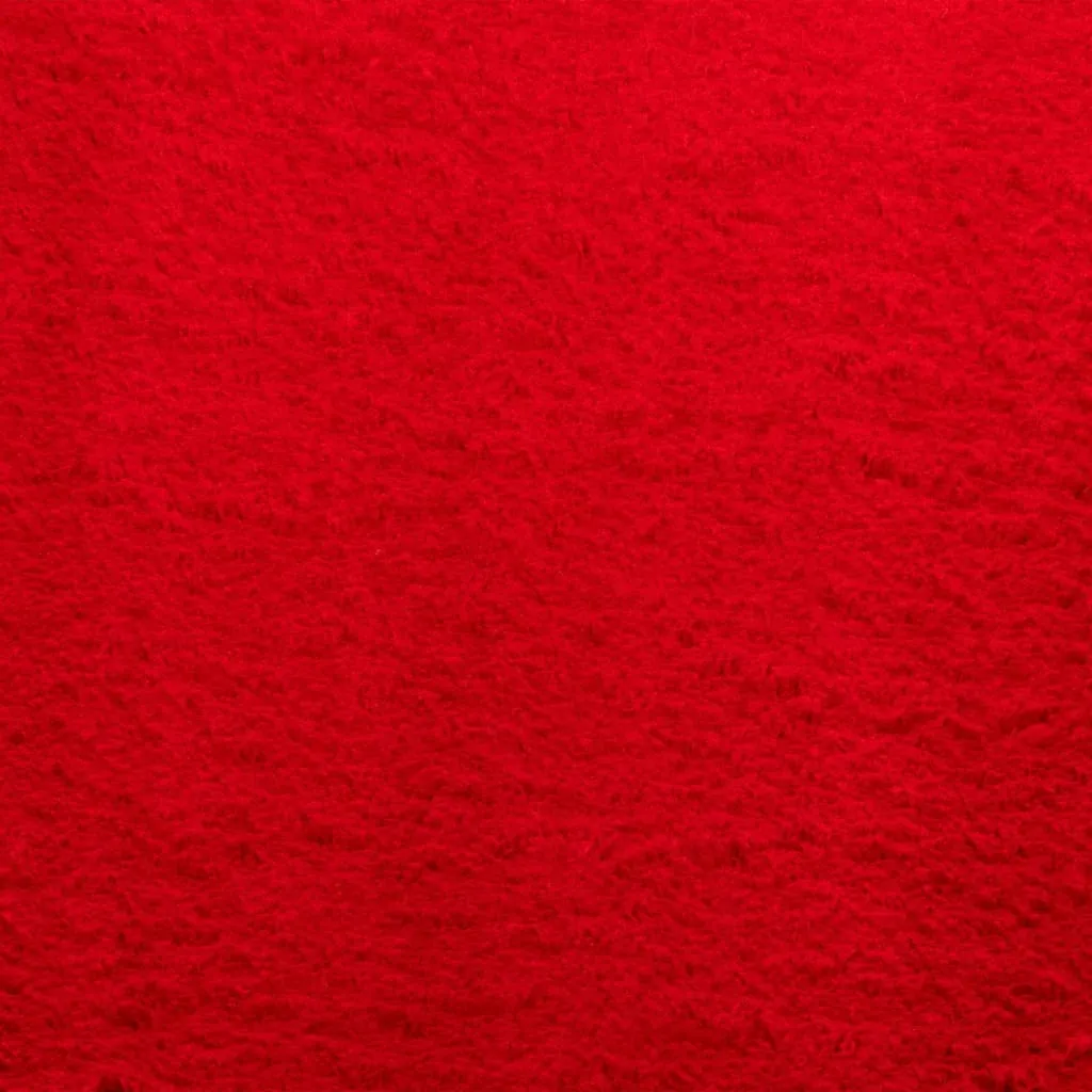 vidaXL HUARTE Modern Red Short Pile Rug - Soft, Washable, Non-Slip, 240x340 cm - Cozy & Durable