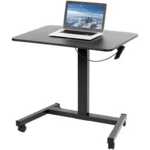 VIVO Black 32" Mobile Height-Adjustable Presentation Work Station Cart, CART-V07B