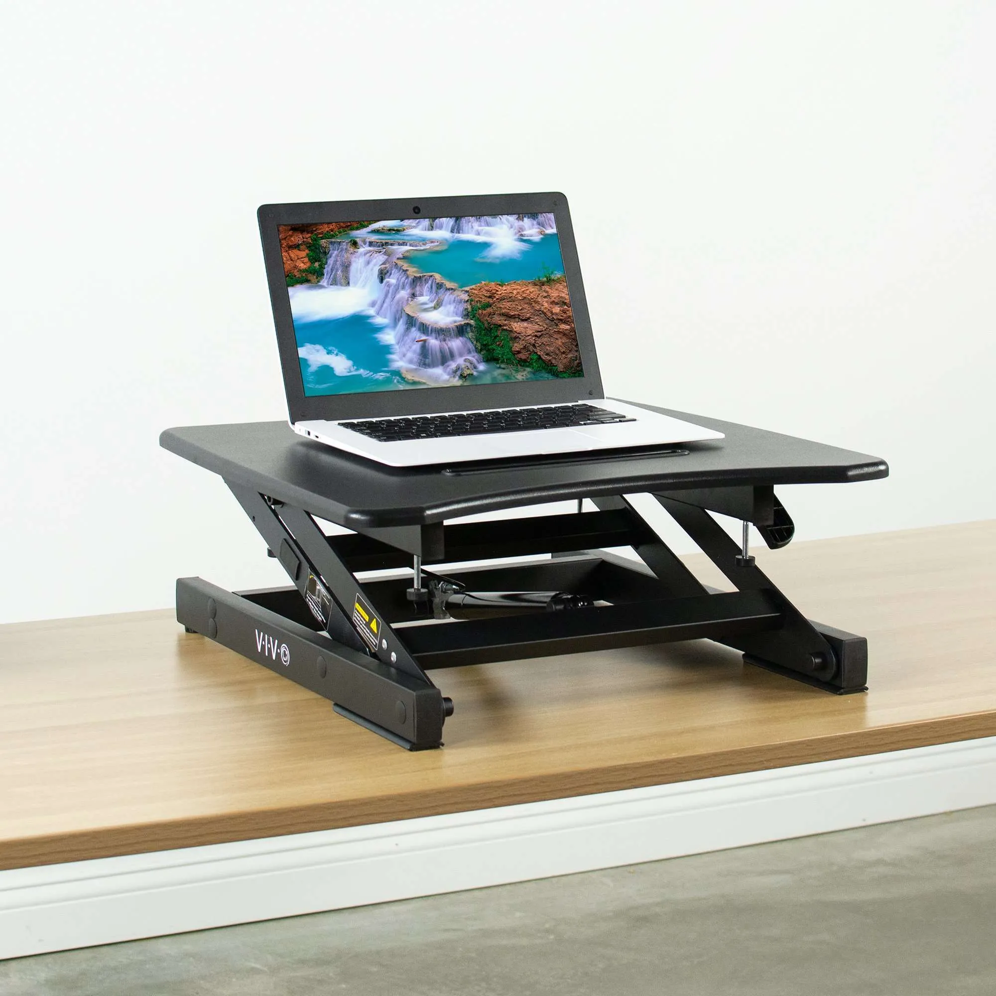 VIVO Single-Top Height-Adjustable 22" Laptop Standing Desk Riser Workstation,  DESK-V000A