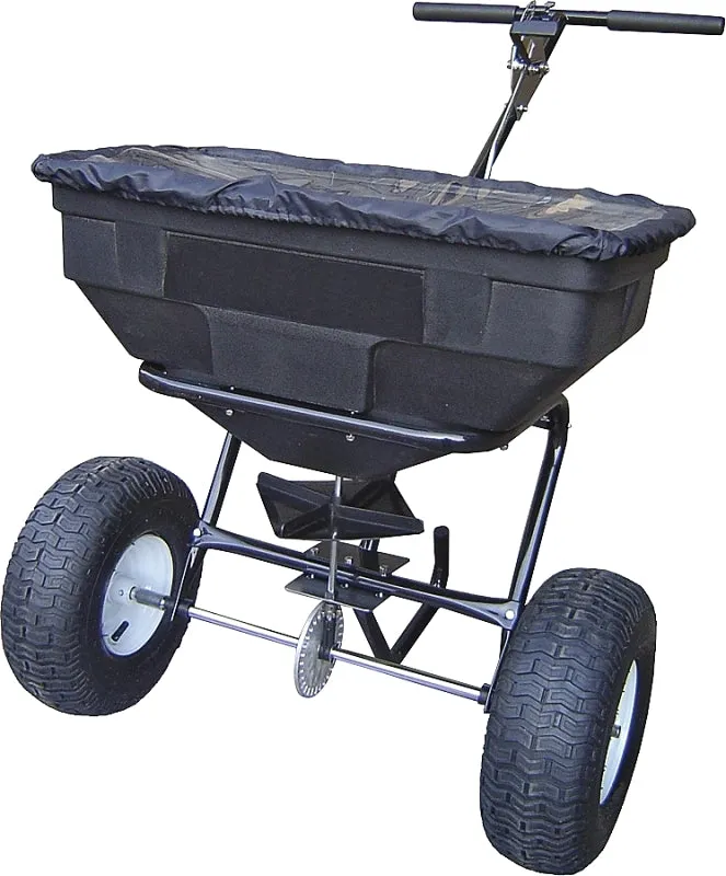 Vulcan YTL31515 Broadcast Spreader, 12 ft W Spread, 125 lb Capacity, Steel Frame, Poly Hopper, Black Hopper :EA: QUANTITY: 1