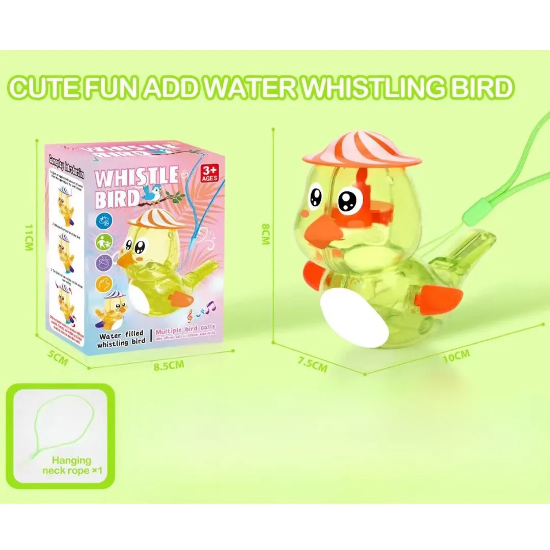 Water Bird Whistle Toy Adjustable Sound with Water Levels (Random Color)