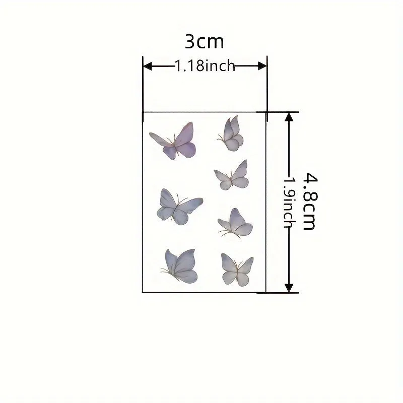 Waterproof Butterfly Tattoo Sticker Small Durable and Stylish