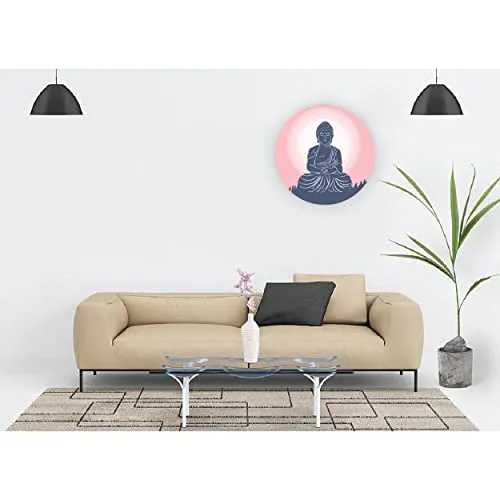 woopme Buddha Ganesha Printed Wall Stickers for Kids Boys Girls Living Room Bedroom Hall House Home Decoration Printed Vinyl Sticker L x H12x12Cms