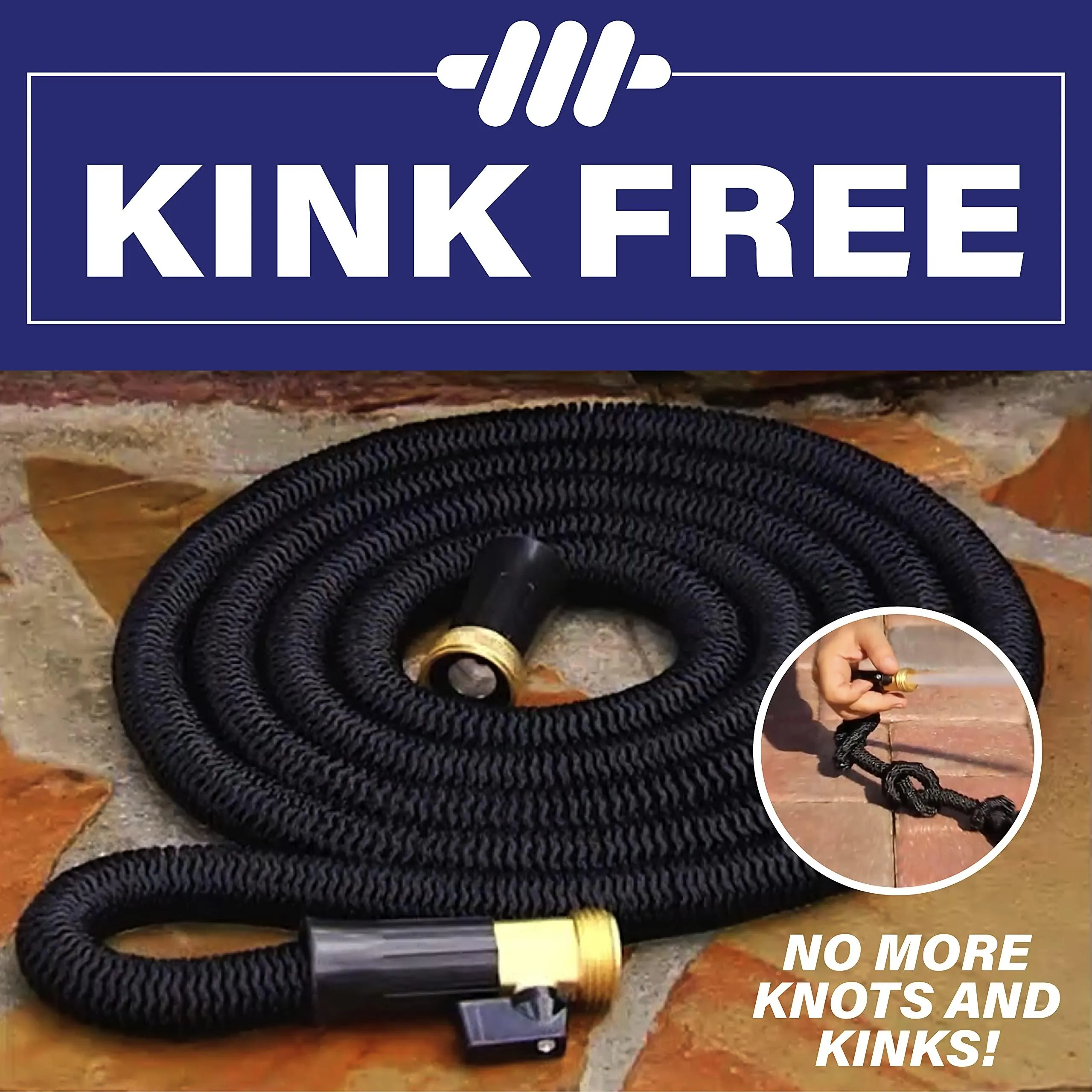 Xhose Pro Expandable Garden Hose 50Ft, Water Hose with Brass Fittings, Flexible Garden Hose, Retractable Garden Hose, Lightweight Expandable Hose, Tuyau Arrosage - 2024 Model As Seen on Tv…