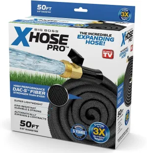 Xhose Pro Expandable Garden Hose 50Ft, Water Hose with Brass Fittings, Flexible Garden Hose, Retractable Garden Hose, Lightweight Expandable Hose, Tuyau Arrosage - 2024 Model As Seen on Tv…